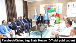 Wefti uu hoggaaminayo madaxweynaha Galmudug oo Baydhabo u jooga, xallinta khilaafka u dhexeeya RW Rooble iyo KG