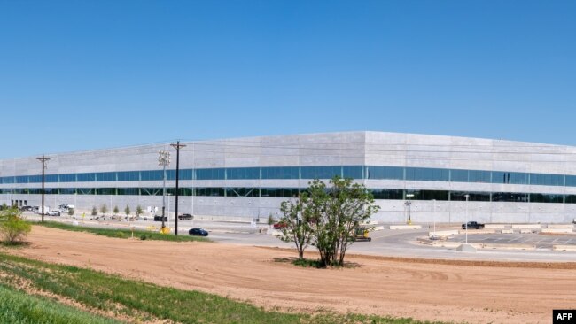 The new Tesla Giga Texas manufacturing facility is seen on April 6, 2022 in Austin, Texas.