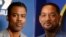 FILE - Chris Rock, left, appears at the Television Critics Association winter press tour in Pasadena, Calif., on Jan. 9, 2020; Will Smith appears at the 94th Academy Awards nominees luncheon in Los Angeles on March 7, 2022.