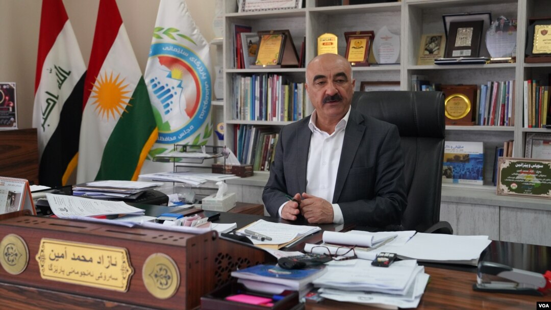 ئازاد محەمەد ئەمین، سەرۆکی ئەنجومەنی پارێزگای سلێمانی.