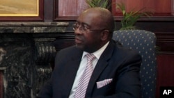 FILE - South Africa’s new Minister of Finance, Nhlanhla Nene.