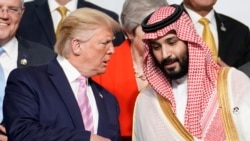 محمد بن سلمان اور سابق امریکی صدر ڈونلڈ ٹرمپ (فائل فوٹو)