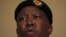 Expelled African National Congress Youth League leader Julius Malema at a news conference in Johannesburg, September 18, 2012.