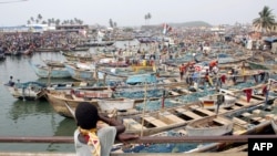 FILE - Photo taken on Feb. 4, 2008 of the fishing habor at the foot of Elmina castle near Cape Coast, Ghana. 