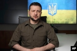 Rais wa Ukraine Volodymyr Zelenskyy (Ukrainian Presidential Press Office via AP)