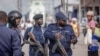 Des policiers na Goma. Nord-Kivu, 20 décembre 2021