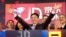 FILE - Liu Qiangdong, also known as Richard Liu, CEO of JD.com, celebrates the IPO for his company at the Nasdaq MarketSite, in New York on May 22, 2014.
