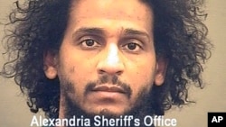 FILE - In this photo provided by the Alexandria Sheriff's Office is El Shafee Elsheikh who is in custody at the Alexandria Adult Detention Center, Oct. 7, 2020, in Alexandria, Va.