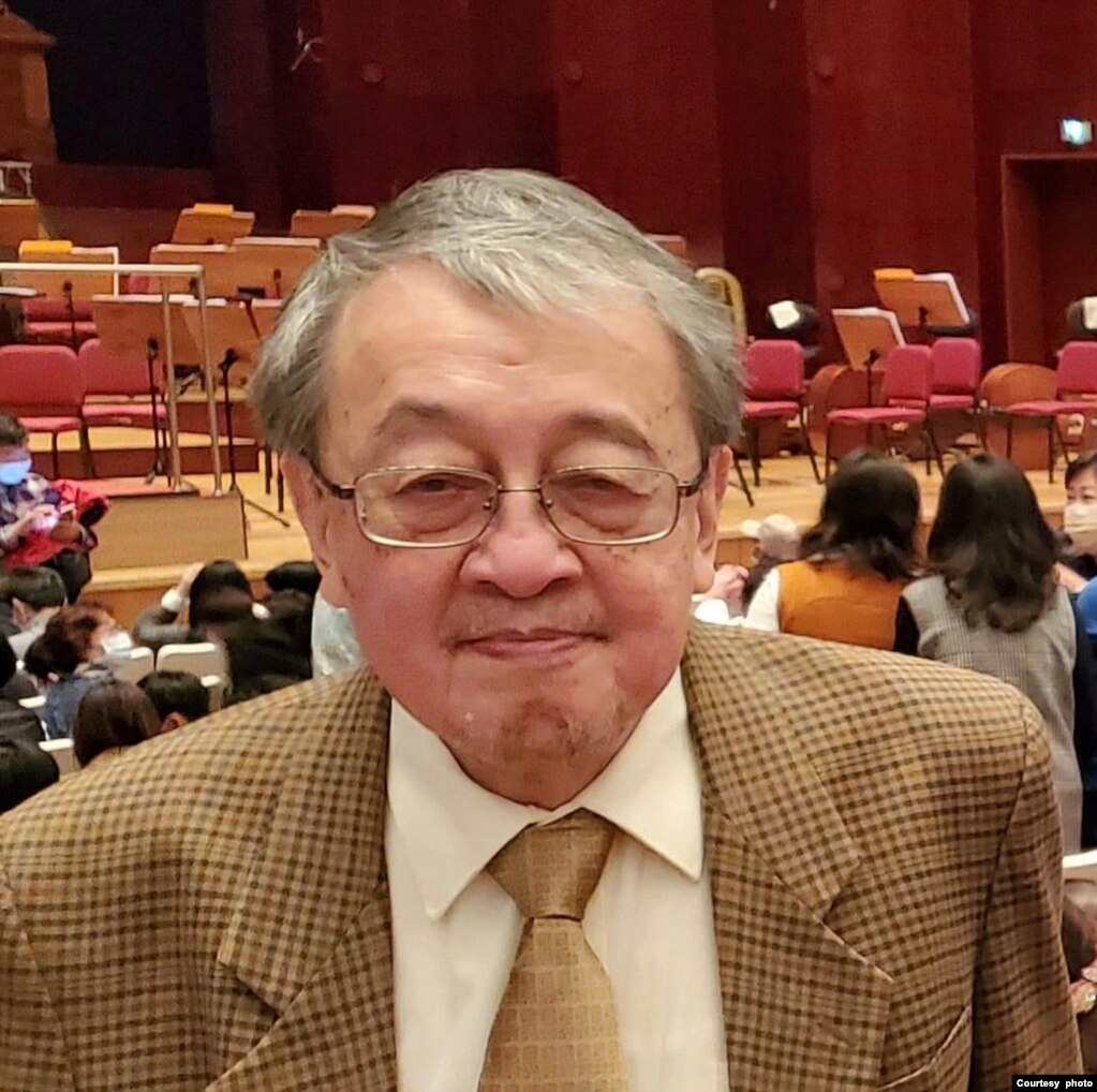 曾任教上海华东师范大学、目前居住在台湾的林保华。(photo:VOA)