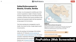 Dio istraživanja koji se odnosi na Srbiju, BiH i Hrvatsku