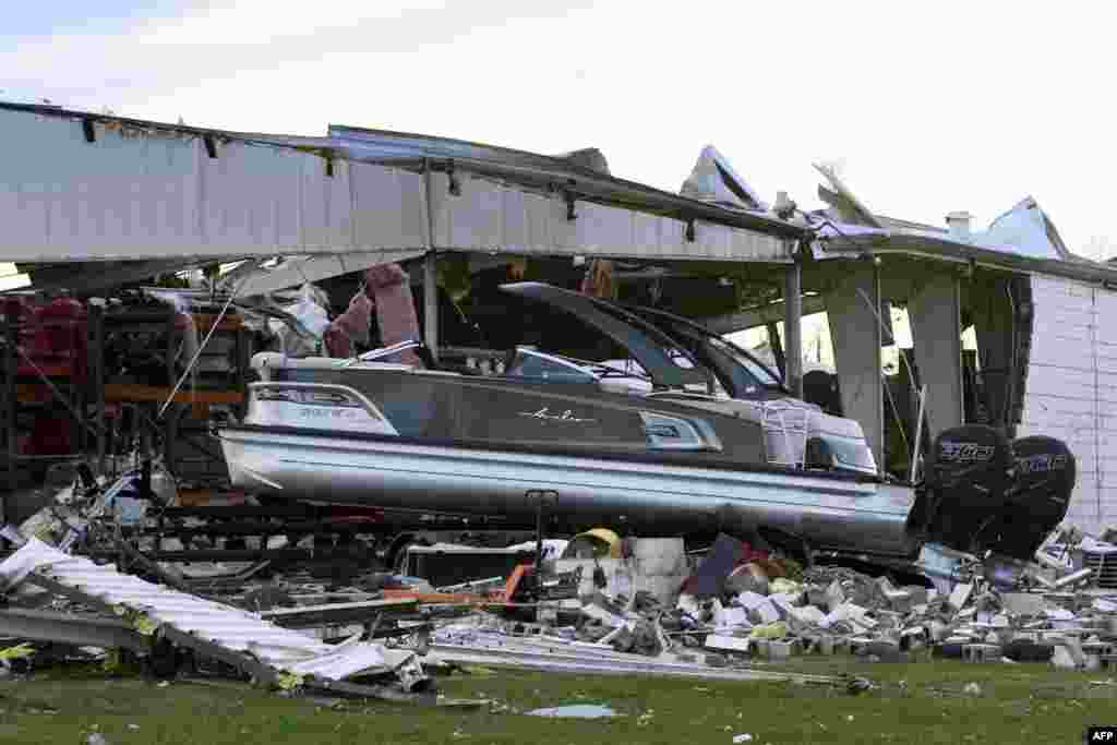 ኣብ ኣመሪካ ክፍለ ግዝኣት ከንታኪ ዘጋጠመ ህቦብላዊ ዝናብ