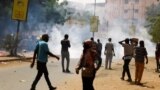 FILE: Protesters march during a rally in Khartoum, Sudan, May 19, 2022