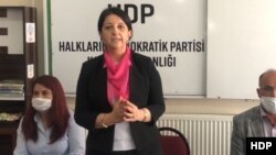 HDP eş başkanı Pervin Buldan Kars'ta konuştu.