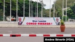 Le président rwandais Paul Kagame est attendu ce lundi à Brazzaville pour une visite de 72 heures, le 10 avril 2022. (VOA/Arsène Séverin)