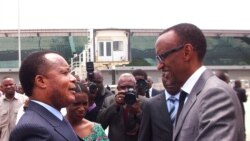 Denis Sassou N'Guesso reçoit Paul Kagame à Brazzaville