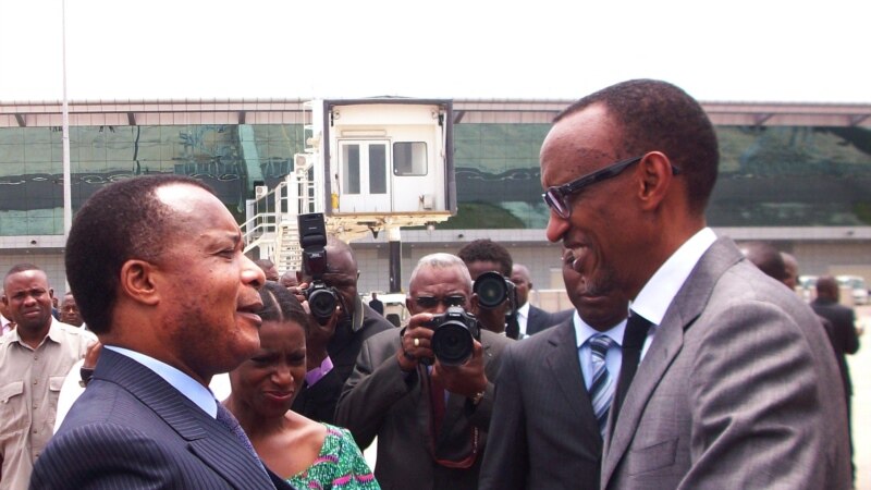 Denis Sassou N'Guesso accueille Paul Kagame à Brazzaville