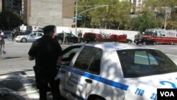 La policía de Nueva York vigila las calles todo el año, pero en septiembre es mucho más fuerte la seguridad.