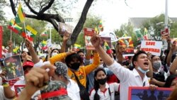 ဘန်ကောက် ကုလရုံးရှေ့ မြန်မာ့အရေးဆန္ဒပြ