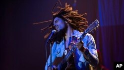 FILE—This image released by Paramount Pictures shows Kingsley Ben-Adir in "Bob Marley: One Love."