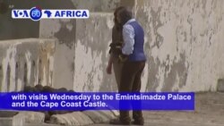 VOA60 Africa - Melania Trump Visits Ex-Slave Holding Facility in Ghana