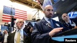 지난 24일 미국 뉴욕의 증권거래소.