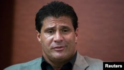 FILE - Former Major League Baseball player Jose Canseco.