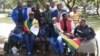 Some of the protesters camping at Africa Unity Square in Harare.
