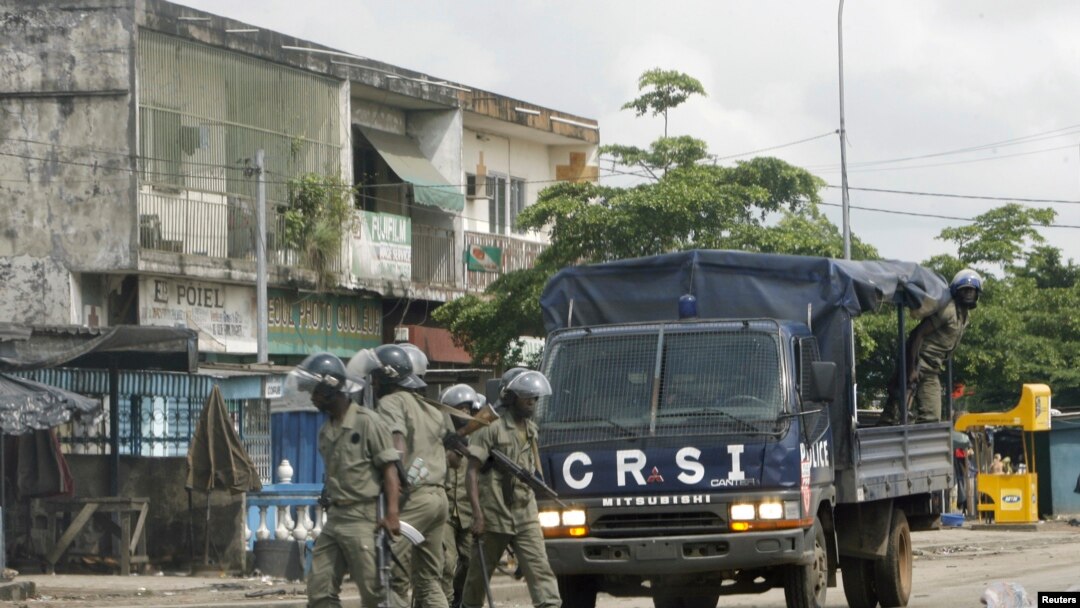 Bamwe mu ba Polisi ba Cote d'Ivoire 