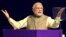 Indian Prime Minister Narendra Modi speaks at the Vibrant Gujarat summit in Gandhinagar, Jan. 11, 2015.