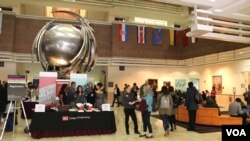 Inside the Questrom School of Business at Boston University.