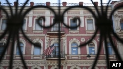 Tòa nhà của lãnh sự quán Hoa Kỳ tại thành phố St. Peterburg, Nga, ngày 29/3/18.