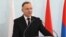 Polşa prezidenti Andjey Duda Yerevanda erməni həmkarı ilə birgə mətbuat konfransında