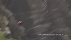 Les images du site de l'accident de l'appareil de Germanwings dans les Alpes françaises
