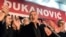 FILE - Montenegro's long-ruling Democratic Party of Socialists leader Milo Djukanovic speaks during a celebration after presidential elections in Montenegro's capital, Podgorica, April 15, 2018.