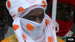 Sarkin Kano Muhammadu Sanusi II lors d'un match de polo à Kaduna, Nigeria, le 4 novembre 2015.