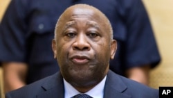 ທ່ານ Laurent Gbagbo, ອະດີດປະທານາທິບໍດີ ປະເທດ Ivory Coast, ຖືກດຳເນີນຄະດີສຳລັບການມີບົດບາດໃນ
ສົງຄາມເມືອງຂອງປະເທດ.