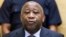 FILE - Laurent Gbagbo, ex-president of Ivory Coast, stands trial for his alleged role in the civil war at the International Criminal Court in The Hague, Netherlands, Feb. 19, 2013.