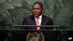 Le président du Mozambique, Filipe Nyusi, 28 setpembre 2015