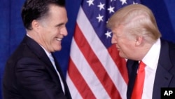 Дональд Трамп и Митт Ромни