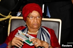 Liberia's President Ellen Johnson Sirleaf attends the 28th Ordinary Session of the Assembly of the Heads of State and the Government of the African Union in Ethiopia's capital Addis Ababa, Jan. 30, 2017.