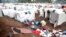 A picture released by Medecins Sans Frontieres (Doctors without borders, MSF) shows refugees at the Kanuyaruchinya IDP camp, November 4, 2012.