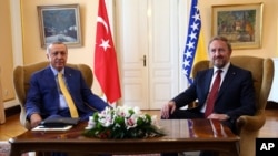 Erdoğan i Izetbegović uoči sastanka u Predsjedništvu BiH, Sarajevo, 20. maj 2018.