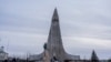 A view of Hallgrímskirkja, the main church of Reykjavík and the most famous landmark of the capital of Iceland, Nov. 29, 2024.