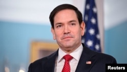 ARCHIVO - El secretario de Estado de EEUU, Marco Rubio, durante una reunión con el ministro de Relaciones Exteriores de Egipto, Badr Abdelatty, en el Departamento de Estado en Washington, el 10 de febrero de 2025. 