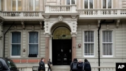 A view of the building where offices of Orbis Business Intelligence Ltd are located, in central London, Jan. 12, 2017.