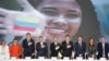 Colombia's President-elect Abelardo de la Espriella and Vice President-elect Jose Manuel Restrepo, with  members of Colombia's National Electoral Council in Bogota, Colombia.