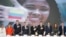 Colombia's President-elect Abelardo de la Espriella and Vice President-elect Jose Manuel Restrepo, with  members of Colombia's National Electoral Council in Bogota, Colombia.