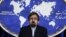 FILE - Iranian Foreign Ministry spokesman, Bahram Ghasemi speaks during a press conference in Tehran, Iran, Aug. 22, 2016.