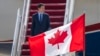 FILE - Canadian Prime Minister Justin Trudeau arrives at Andrews Air Force Base, in Maryland, July 8, 2024, to attend a NATO summit in Washington.