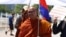 FILE PHOTO - Activist monk Bor Bet fled Cambodia to Thailand after fearing arrest for his participation in protests to free unionist Rong Chhun. (Courtesy photo)
